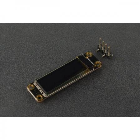 디바이스마트,MCU보드/전자키트 > 디스플레이 > LCD/OLED,DFROBOT,흑백 0.91인치 128x32 I2C OLED 디스플레이 (칩패드 장착) [DFR0647],16픽셀 문자로 2행 표시 (128열 x 32행) / 칩 마운팅 패드 / 칩 : SSD1306 / 색상 : 흰색 픽셀 / 용접 방법 : 뒷면 칩 장착 패드 / 전압 : 3.3 - 5V / 크기 : 41x12mm