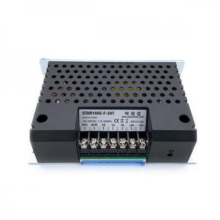 디바이스마트,전원/파워/배터리 > SMPS > Enclosure 타입 > 1채널 (Single),파워캅(Powercop),STAR 100S-F-24T (100W 24V 터미널블록타입),AC-DC 100W SMPS / 출력전압 : 24V / 출력전류 : 4A / 입력전압 : AC 90~264V / 변환효율 : 85% / 파워캅 / Enclosure 타입 1채널