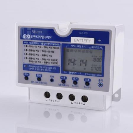 디바이스마트,기계/제어/로봇/모터 > 자동화(FA) > 제어 > 카운터/타이머,유아이,간판 조명용 디지털 타이머 SLT-21S (AC),간판 조명용 디지털 타이머 / 4단자 / 21A / AC110~220V