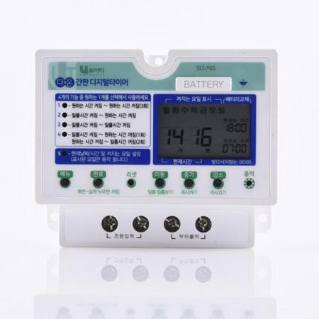 디바이스마트,기계/제어/로봇/모터 > 자동화(FA) > 제어 > 카운터/타이머,유아이,간판 조명용 디지털 타이머 SLT-30S,간판 조명용 디지털 타이머 / 4단자 / 30A / AC110~220V