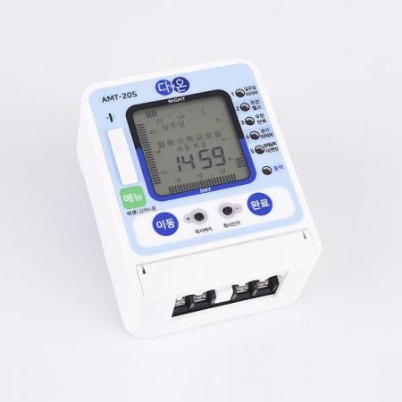 디바이스마트,기계/제어/로봇/모터 > 자동화(FA) > 제어 > 카운터/타이머,유아이,자동 제어용 디지털 타이머 AMT-20S (DC),간판조명용 디지털타이머 / 4단자 / 150-300W / DC12-24V