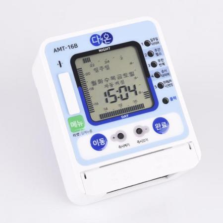 디바이스마트,기계/제어/로봇/모터 > 자동화(FA) > 제어 > 카운터/타이머,유아이,자동 제어용 디지털 타이머 AMT-16B,자동 제어용 디지털 타이머 / 5단자 / 16A / AC110~220V