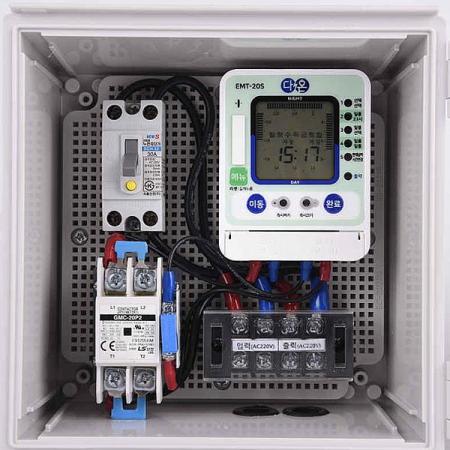 디바이스마트,기계/제어/로봇/모터 > 자동화(FA) > 제어 > 카운터/타이머,유아이,대용량 디지털 타이머 EMT-50MC,자동 제어용 디지털 타이머 / 4단자 / 50A / AC220V