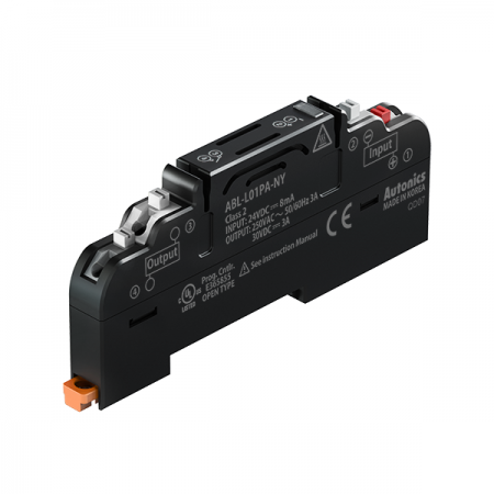디바이스마트,커넥터/PCB > 터미널블럭 > 단자대 타입 > 릴레이 단자대,(주)오토닉스,릴레이 단자대 ABL-L01PA-NY (Screwless),ABL Series / 단자형태: Screwless / Relay 점 수: 1개 / Relay 종류: MATSUSHITA(Panasonic)PA / 입력논리: NPN / 정격전압: 24VDC / 바리스터 장착