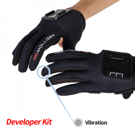 디바이스마트,컴퓨터/모바일/가전 > 스마트폰/스마트기기 > VR/앱세서리 > VR/스마트캠,필더세임,Mollisen HAND Vib+,차 세개 웨어러블 인터페이스 / 소프트 센서 HiFLEX가 내장된 장갑형 컨트롤러 / AR,VR의 가상현실 맞춤형 인터페이스 / 손끝 진동으로 현실감 UP