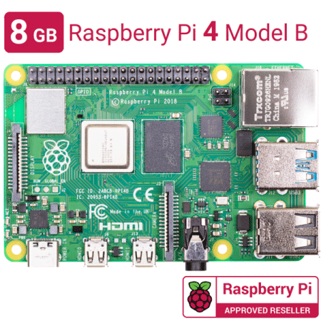 디바이스마트,오픈소스/코딩교육 > 라즈베리파이 > 라즈베리파이 보드,라즈베리파이,라즈베리파이4 (Raspberry Pi 4 Model B) 8GB + 가이드북 + 방열판,라즈베리파이4 전용 방열판 및 가이드북(84페이지) 증정 ! RAM : 8GB / 1.5GHz 쿼드코어 64-bit Cortex-A72(ARM v8) / 기가비트 이더넷 / USB 3.0 x2, USB 2.0 x2 / 듀얼 4K 디스플레이(Micro-HDMI x2) / USB-C 전원(5V 3A 이상 권장)