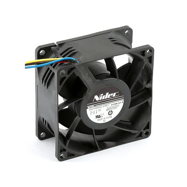 니덱 DC고속팬 V80E14MS2A3-57A611 4P 80x80x38 DC13.6V 0.16A 4300RPM 방수처리 PCB