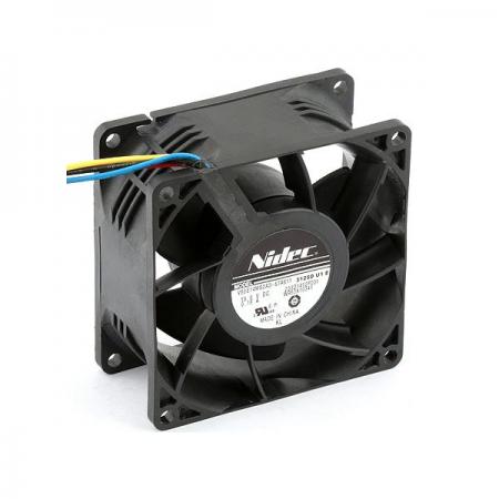 디바이스마트,기계/제어/로봇/모터 > 모터류 > 팬모터 > DC 팬모터,MotorBank,니덱 DC고속팬 V80E14MS2A3-57A611 4P 80x80x38 DC13.6V 0.16A 4300RPM 방수처리 PCB,C Brushless Servo Cooling Fan- Nidec Japan 고속 서보팬- 입력전압 : DC13.6V 0.216A 3.217W- 방수처리 PCB로 습한 환경에서 사용 가능- 크기 : 80 x 80 x 38mm(가로x세로x높이)- 서보 냉각팬(Servo Cooling Fan)