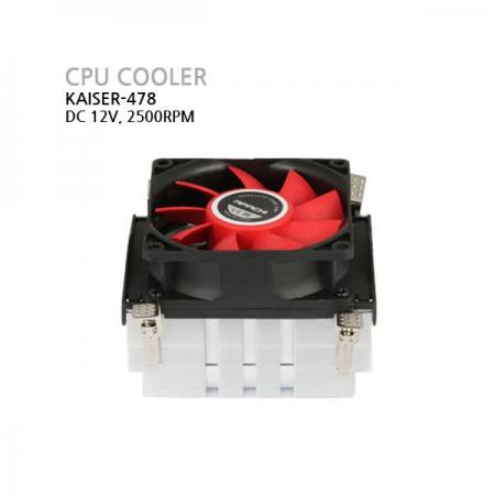 디바이스마트,기계/제어/로봇/모터 > 모터류 > 팬모터 > DC 팬모터,MotorBank,아파치 DC팬 KAISER-478 80x80x55 DC12V 2500RPM CPU쿨러펜,CPU쿨러- 입력전압 DC12V 0.12A - 출력 1.44W - 속도 2500RPM - 28dB 저소음
