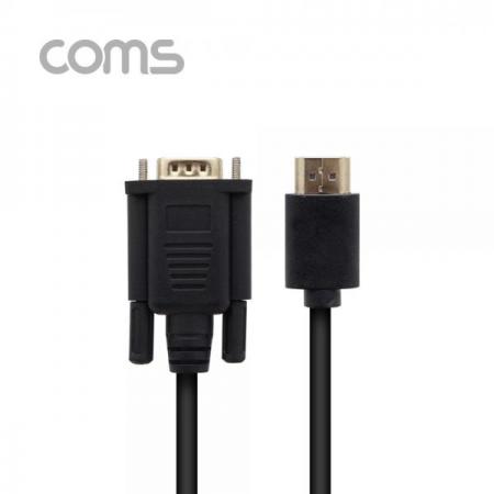 디바이스마트,케이블/전선 > 영상/음향 케이블 > HDMI/DVI 케이블,Coms,HDMI 케이블 (HDMI to VGA) / 1.8M / black [TB014],HDMI 케이블 (HDMI to VGA) / 1.8M / black