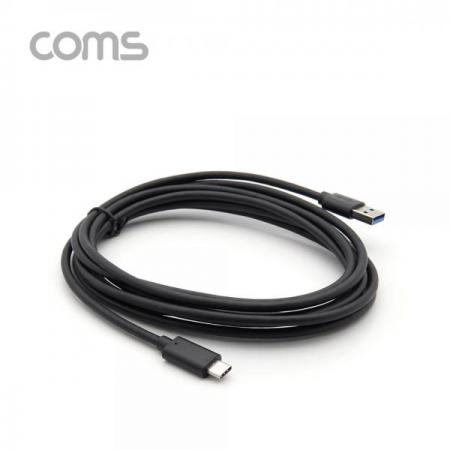 디바이스마트,케이블/전선 > USB 케이블 > 데이터케이블(MM) > USB 3.1 C타입 케이블,Coms,USB 3.1 (C Type) to USB 3.0 A Type 케이블 / 3M / 고속충전 / 데이터 [TB124],USB 3.1 (C Type) to USB 3.0 A Type 케이블 / 3M / 고속충전 / 데이터