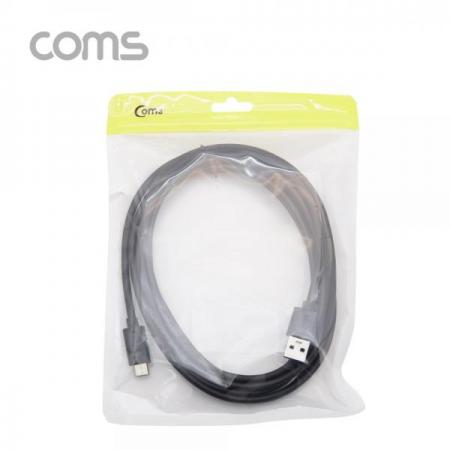 디바이스마트,케이블/전선 > USB 케이블 > 데이터케이블(MM) > USB 3.1 C타입 케이블,Coms,USB 3.1 (C Type) to USB 3.0 A Type 케이블 / 3M / 고속충전 / 데이터 [TB124],USB 3.1 (C Type) to USB 3.0 A Type 케이블 / 3M / 고속충전 / 데이터