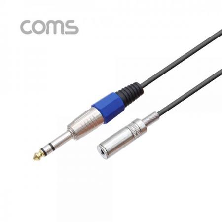 디바이스마트,케이블/전선 > 영상/음향 케이블 > AV통합 케이블,Coms,스테레오 케이블, 30cm ( 6.5 M / 3.5 F ) / Stereo / 연장 / Metal [TB018],스테레오 케이블, 30cm ( 6.5 M / 3.5 F ) / Stereo / 연장 / Metal