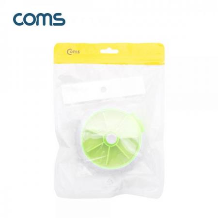 디바이스마트,공구함/작업대/엔클로저 > 공구함/부품함 > 다용도정리함(케이스),Coms,회전 알약 케이스(원형/7칸) / 요일별 / 그린 [IF453],회전 알약 케이스(원형/7칸) / 요일별 / 그린