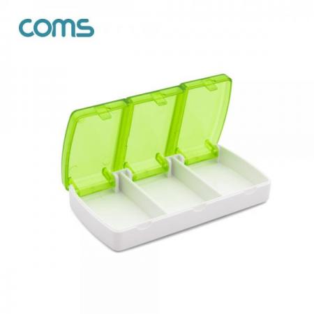 디바이스마트,공구함/작업대/엔클로저 > 공구함/부품함 > 다용도정리함(케이스),Coms,다용도 케이스(3칸), Green [IF462],다용도 케이스(3칸), Green