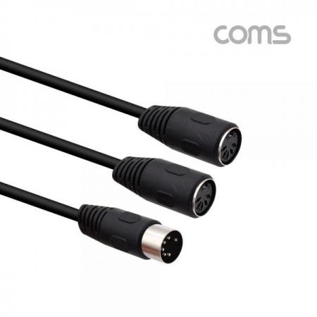 디바이스마트,케이블/전선 > 영상/음향 케이블 > AV통합 케이블,Coms,미디 케이블 Y형 50cm ( MD 5 M/F x 2) / MIDI / 연장 / 2 분배 [IF342],미디 케이블 Y형 50cm ( MD 5 M/F x 2) / MIDI / 연장 / 2 분배