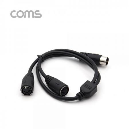 디바이스마트,케이블/전선 > 영상/음향 케이블 > AV통합 케이블,Coms,미디 케이블 Y형 50cm ( MD 5 M/F x 2) / MIDI / 연장 / 2 분배 [IF342],미디 케이블 Y형 50cm ( MD 5 M/F x 2) / MIDI / 연장 / 2 분배