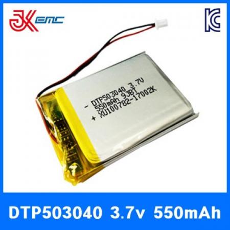 디바이스마트,전원/파워/배터리 > 배터리/배터리홀더 > 배터리팩 Pack > 리튬폴리머 Li-Po,(주)제이케이이엠씨,리튬폴리머 배터리 DTP503040 3.7V 550mAh KC인증,리튬폴리머 배터리 / 전압: 3.7V / 용량: 550mAh