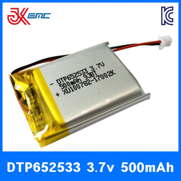 리튬폴리머 배터리 DTP652533 3.7V 500mAh KC인증