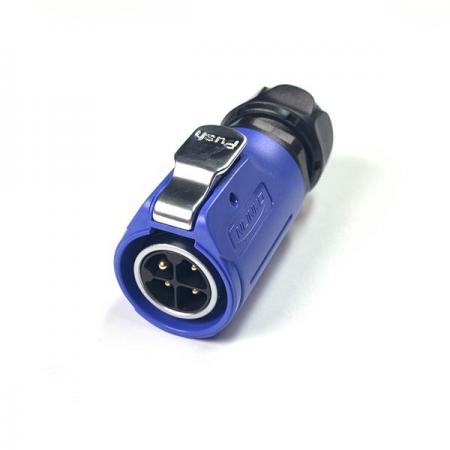 디바이스마트,커넥터/PCB > 산업/의료/방수 커넥터 > CNLINKO 방수 커넥터 > 파워 플러그,CNLINKO,방수 믹스 Male 플러그 4핀 (보호격벽) [LP-20-C04PE-01-002A],접점 지름 : Φ20 / 핀지름 : Φ2.7 / 재질 : 믹스 / IP67 / Male / 4pin / 14-12AWG / 정격 전류 : 20A / 정격 전압 : 500V