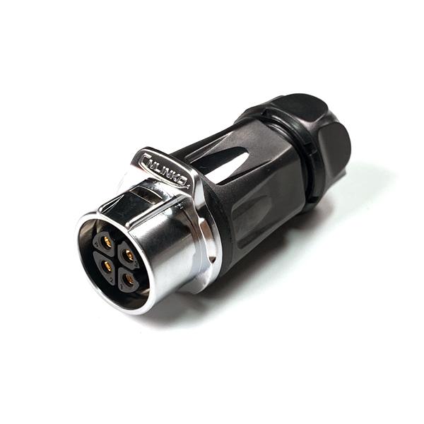 방수 믹스 Female 연결 플러그 4핀 (보호격벽) [LP-20-J04PP-01-001A]
