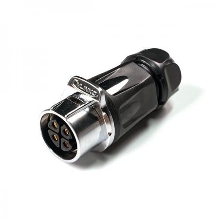 디바이스마트,커넥터/PCB > 산업/의료/방수 커넥터 > CNLINKO 방수 커넥터 > 파워 플러그,CNLINKO,방수 믹스 Female 연결 플러그 4핀 (보호격벽) [LP-20-J04PP-01-001A],접점 지름 : Φ20 / 핀지름 : Φ2.7 / 재질 : 믹스 / IP67 / Female / 4pin / 14-12AWG / 정격 전류 : 20A / 정격 전압 : 500V / 연결 플러그