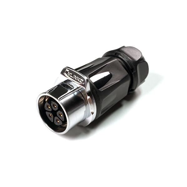 방수 믹스 Female 연결 플러그 5핀 (보호격벽) [LP-20-J05PP-01-001A]