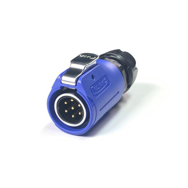 방수 믹스 Male 플러그 7핀 (보호격벽) [LP-20-C07PE-01-002A]