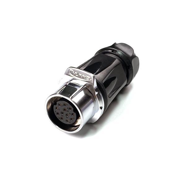방수 믹스 Female 연결 플러그 12핀 (보호격벽) [LP-20-J12PP-01-001A]