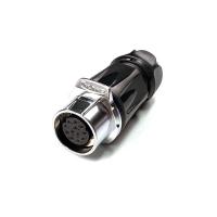 방수 믹스 Female 연결 플러그 12핀 (보호격벽) [LP-20-J12PP-01-001A]