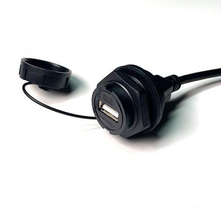 디바이스마트,커넥터/PCB > 산업/의료/방수 커넥터 > CNLINKO 방수 커넥터 > USB/HDMI,CNLINKO,USB2.0 Female 방수 케이블 [YU-USB2-FS-MP-0D3M-001],방수 USB / 데이터 커넷터 케이블 / Female / IP67 / 26-24AWG / 정격 전류 : 1.5A / 작동 전압 : 500V