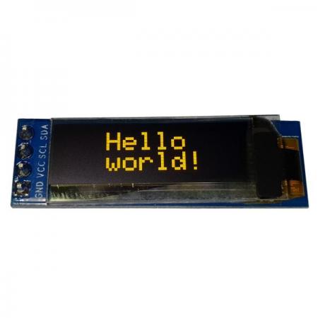 디바이스마트,LED/LCD > LCD 캐릭터/그래픽 > 그래픽 OLED,유니즈,아두이노 0.91인치 I2C OLED 모듈 옐로우,소형기기 프로젝트에 적합한 0.91인치 OLED입니다. 아두이노 호환 / 전압 : 3.3V~5V / 글씨색 : 옐로우 / 인터페이스 : I2C