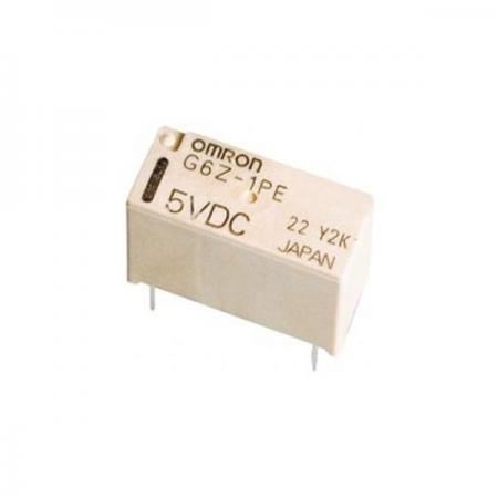디바이스마트,스위치/부저/전기부품 > 릴레이 > 시그널 릴레이,OMRON,G6Z-1PE DC9,시그널 릴레이 / 접촉형식 : SPDT-NO, NC (1 Form C) / 코일 전압 : 9VDC / 코일 전류 : 22.2mA / 코일 저항 : 405Ω / 코일 전력 : 200mW / 스위칭 전압(AC) : 30VAC / 스위칭 전류(AC) : 0.1A / 스위칭 전압(DC) : 30VDC / 스위칭 전류(DC) : 0.1A