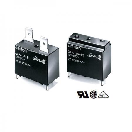 디바이스마트,스위치/부저/전기부품 > 릴레이 > 파워 릴레이,OMRON,릴레이 G4A-1A-PE DC12,파워 릴레이 / 접촉형식 : SPST-NO (1 Form A) / 코일 전압 : 12VDC / 코일 저항 : 160Ω / 코일 작동 전류 : 75mA / 코일 전력 : 900mW / 스위칭 전압(AC) : 250VAC / 스위칭 전류(AC) : 20A