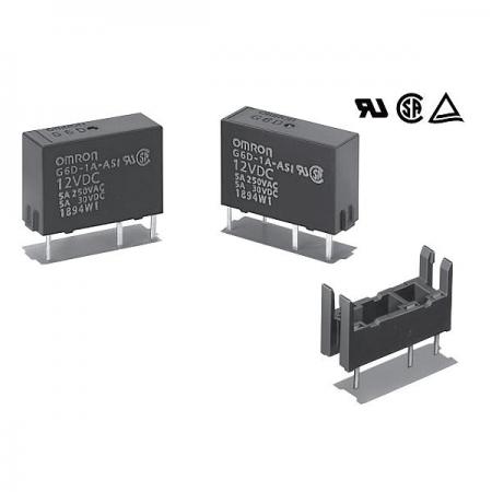 디바이스마트,스위치/부저/전기부품 > 릴레이 > 파워 릴레이,OMRON,릴레이 G6D-1A-ASI DC24,파워 릴레이 / 접촉형식 : SPST-NO (1 Form A) / 코일 전압 : 24VDC / 코일 저항 : 28800Ω / 코일 작동 전류 : 8.3mA / 코일 전력 : 200mW / 스위칭 전압(AC) : 250VAC / 스위칭 전류(AC) : 5A / 스위칭 전압(DC) : 30VDC / 스위칭 전류(DC) : 5A