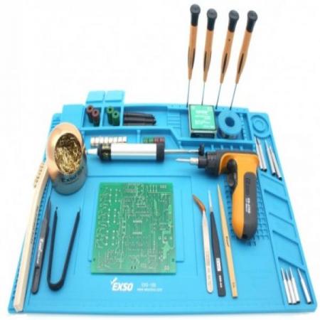 디바이스마트,수공구/전자공구/전동공구 > 전자공구 > PCB작업공구 > PCB 작업대,EXSO,실리콘 솔더링 매트 [EXS-160],(외부입고상품)-평균배송일 : 2~3일