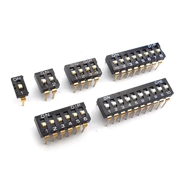 DIP스위치 2.54mm 2bit [KI-02H]