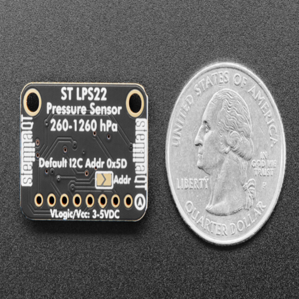 디바이스마트,MCU보드/전자키트 > 센서모듈 > 기압/무게/로드셀/Flex > 대기압/수압센서,Adafruit,Adafruit LPS22 Pressure Sensor - STEMMA QT / Qwiic - LPS22HB [ada-4633],ST LPS22HB / 기압을 빠르고 쉽게 측정 할 수 있으며 고도 결정에 유용 / Raspberry Pi 또는 CircuitPython 호환