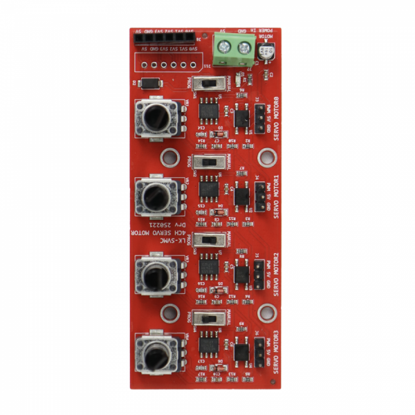디바이스마트,기계/제어/로봇/모터 > 모터드라이버 > 서보모터 드라이버,LK EMBEDDED,4채널 서보모터 컨트롤러,93mm X 39mm / 제어전원 : DC 3.3V ~ 5V / 소모전류 : Max 100mA