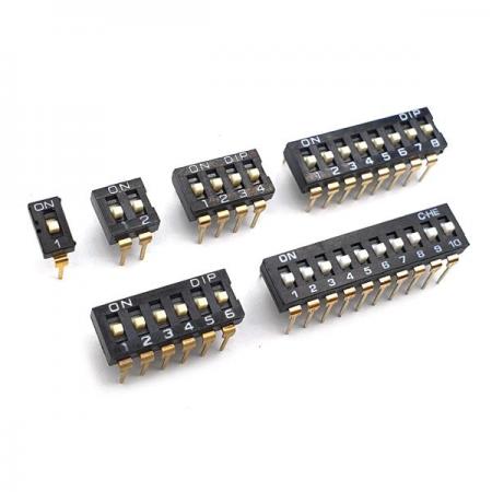 디바이스마트,스위치/부저/전기부품 > 스위치 > DIP 스위치,유니즈,DIP스위치 2.54mm 1bit [KI-10H],KIQ / KI / 10PIN / 슬라이드형 / Through Hole / 25mA @ 24VDC