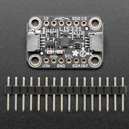 디바이스마트,MCU보드/전자키트 > 센서모듈 > 가속도/자이로/지자기센서 > 가속도센서,Adafruit,Adafruit LIS331 Triple-Axis Wide-Range ±24g Accelerometer - STEMMA QT / Qwiic [ada-4626],±24g 더 넓은 범위의 가속도 값 측정 가능 / I2C,SPI 디지털 출력 인터페이스