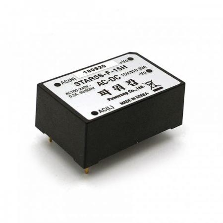 디바이스마트,전원/파워/배터리 > SMPS > On-Board 타입 > 1채널 (Single),파워캅(Powercop),STAR 5S-F-15H (5W 15V),AC-DC 5W SMPS / 출력전압 : 15V / 출력전류 : 330mA / 입력전압 : AC 100~240V / 변환효율 : 78% / 넓고 낮은 (Horizontal) 패키지 / 파워캅 / On Board 타입 1채널