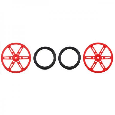 디바이스마트,기계/제어/로봇/모터 > 로봇부품 > 바퀴/휠,Pololu,Pololu Wheel for Standard Servo Splines (25T, 5.8mm) - 70×8mm, Red, 2-Pack #4926,빨강 / 70mm (2.75 인치) 휠 / FS5106R, AR-3606HB, SM-S4303R같이 25개의 톱니와 5.8mm 직경의 스플라인이 있는 표준 서보와 함께 사용 / 한쌍으로 제공