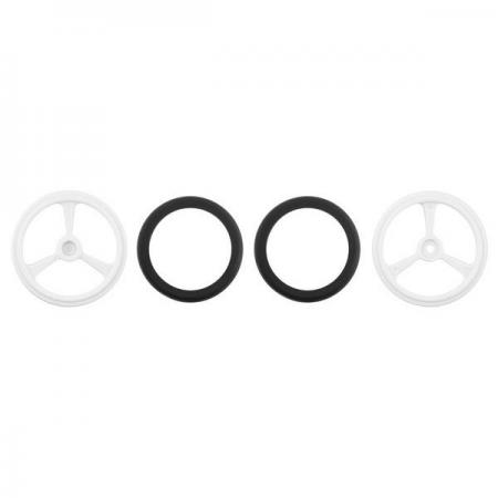 디바이스마트,기계/제어/로봇/모터 > 로봇부품 > 바퀴/휠,Pololu,Pololu Wheel for Micro Servo Splines (20T, 4.8mm) - 40×7mm, White, 2-Pack #4909,흰색 / 40mm (1.57 인치) 휠 /  FEETECH의 FS90R, FT90R와 같이 20개의 톱니 와 4.8mm 직경의 마이크로 서보 스플라인에 장착 / 한쌍으로 제공