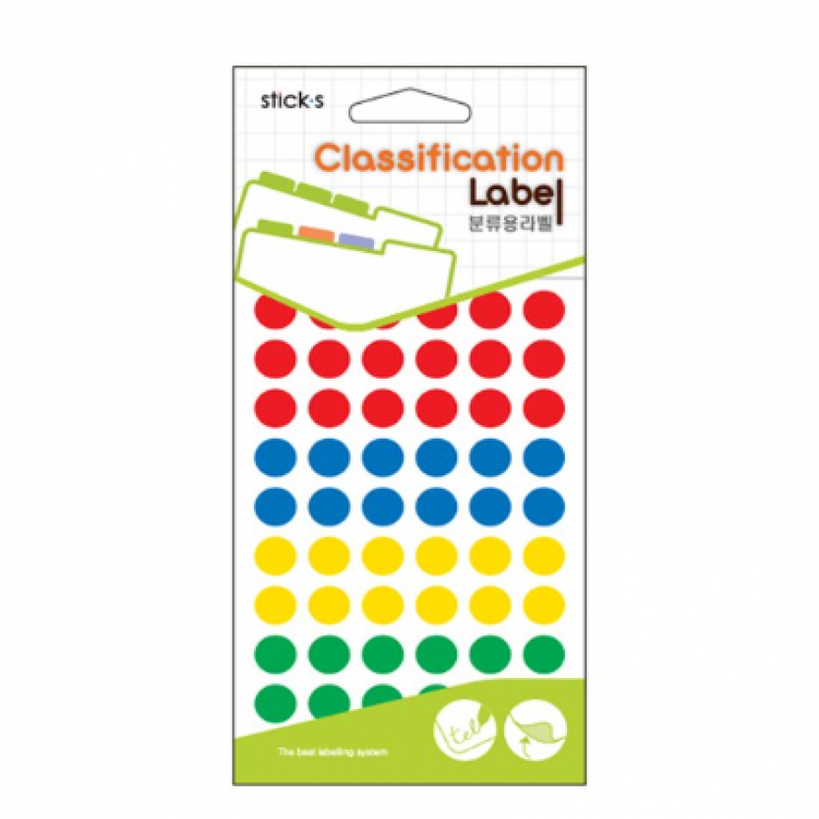 분류용견출지 20-3003A 멀티칼라(∮9 12장)