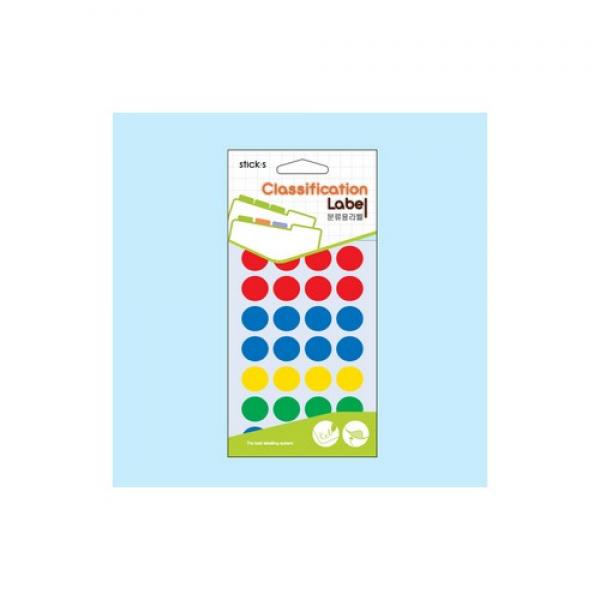 분류용견출지 20-3006A 멀티칼라(∮19 12장)