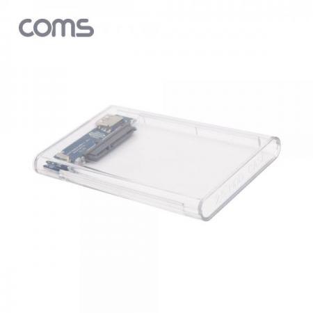 디바이스마트,컴퓨터/모바일/가전 > 저장장치 > 외장케이스 > 2.5인치 외장케이스,Coms,USB 외장하드 케이스(2.5형) / HDD / SSD / SATA / USB 3.0 / 투명 케이스 [TB070],USB 외장하드 케이스(2.5형) / HDD / SSD / SATA / USB 3.0 / 투명 케이스