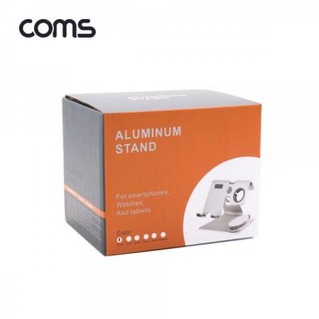디바이스마트,컴퓨터/모바일/가전 > 스마트폰/스마트기기 > 모바일 주변기기 > 거치대,Coms,스마트폰 거치대 / 스마트워치 거치대 / 알루미늄 스탠드 / 탁상용 / Silver [TB100],스마트폰 거치대 / 스마트워치 거치대 / 알루미늄 스탠드 / 탁상용 / Silver