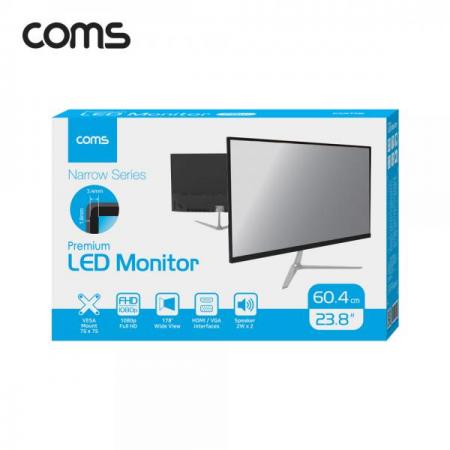 디바이스마트,,Coms,LED 모니터 23.8형(60.4cm) / FullHD 해상도 / VA패널 / 광시야각 / 울트라슬림 / 75Hz [OC546],LED 모니터 23.8형(60.4cm) / FullHD 해상도 / VA패널 / 광시야각 / 울트라슬림 / 75Hz