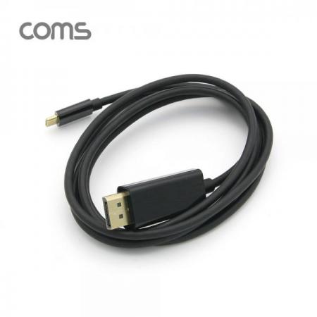 디바이스마트,케이블/전선 > 영상/음향 케이블 > HDMI 케이블,Coms,USB 3.1 Type C(M) to DP(M) 변환 케이블 1.8M [TB119],USB 3.1 Type C(M) to DP(M) 변환 케이블 1.8M